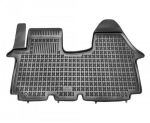 Automobiliniai kilimėliai Renault Trafic II Row 1, Double Passenger Seat only (2001-2014) Guminiai