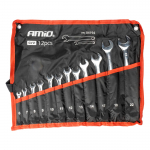 Atvirų veržliarakčių rinkinys 6-22 mm, 12 vnt. AMIO-04194