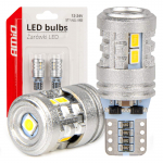 Led lemputės STANDARD T10 W5W 6x3020 + 1x3030 SMD White 12V/24V AMIO-03718