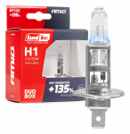 Halogeninės lemputės H1 12V 55W LumiTec NEXT GENERATION +135% DUO