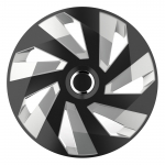 Ratų gaubtas (kalpokas) 1 vnt. Vector RC black&silver R16