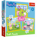 Trefl 34849T &bdquo;3 in 1&ldquo; Dėlionių rinkinys