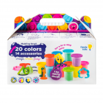 Natūralaus plastilino  modelino rinkinys Fantazijų puok&scaron;tė Genio Kids 20 spalvų