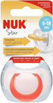 NUK lateksinis čiulptukas STAR, 6-18 mėn., 1 vnt., SU66