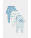 MOTHERCARE &scaron;liaužtinukas ilgomis rankovėmis, 3vnt., FE024