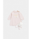 MOTHERCARE suknelė ilgomis rankovėmis ir pėdkelnės, FB433
