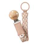 BIBS laikiklis čiulptukui su juostele, 0-18m, Blush/Ivory