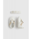MOTHERCARE tekstiliniai batukai ir galvos juosta, HD9