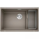 Plautuvės Blanco SUBLINE 700-U LEVEL su ko&scaron;tuvu komplekte, triufelio, 523459