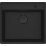 Granitinė plautuvė Franke Maris, MRG 610-52 A, Juoda matinė, juodas ekscentrinis ventilis, 114.0659.124