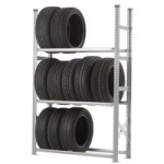 Stelažai su 3 lentynom padangoms 200x128x40