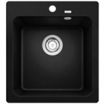 Akmens masės plautuvė BLANCO NAYA 45, juoda 526572