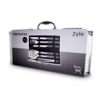 Grilio įrankių rinkinys Zyle BBQ Tool Set ZY101SET, rinkinyje 6 vnt. įrankių, lagamine