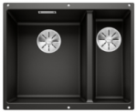 Plautuvė BLANCO SUBLINE 340/160-U antracito, 523548, pagrindinis dubuo kairėje