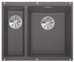 Plautuvė BLANCO SUBLINE 340/160-U akmens pilka, 523559, pagrindinis dubuo de&scaron;inėje