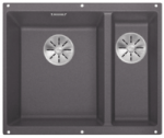 Plautuvė BLANCO SUBLINE 340/160-U akmens pilka, 523549, pagrindinis dubuo kairėje