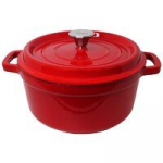 Apvalus emaliuotas ketaus puodas Zyle 5 l, raudonas, ZY126RKI