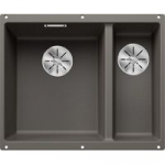 Plautuvė BLANCO SUBLINE 340/160-U vulkano pilka, 527345, pagrindinis dubuo kairėje