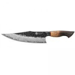 Damasko plieno peilis Kamazaki Chef Knife, KZ50KN, 22 cm, NEMOKAMAS PRISTATYMAS!