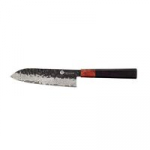 Damasko plieno peilis KAMAZAKI, Santoku peilis, 18 cm, KZI219KN