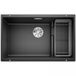 Plautuvės Blanco SUBLINE 700-U LEVEL su ko&scaron;tuvu komplekte, antracitas, 523452