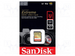 SanDisk atm. korta SD 32GB Extreme SDHC 100MB/s