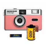 Novocolor Swiss+Go 35mm juostinis fotoaparatas (rožinis)