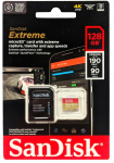 SanDisk atm. korta microSDXC 128GB Extreme 190MB/s