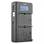 Jupio USB Dedicated Duo Charger LCD for Sony NP-FH50/70/100 NP-FV50/70/100