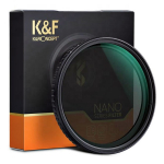 K&F Concept filtras 82mm Nano-X CPL Variable/Fader NDX