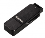 Hama kortelių skaitytuvas ALU BLACK USB 3.0 SD/mSD