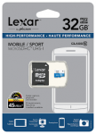 Lexar atm. korta MicroSDHC 32GB Mobile su adapteriu