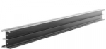Elfo The aluminium- black rail 1 m