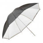 Skėtis juodos-sidabro sp. 110cm