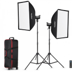 Godox LED &scaron;viestuvų komplektas SL-100Bi video light kit