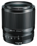 Tokina objektyvas atx-m 33mm AF F1.4 X (Fuji) + Tokina protector magnetinis filtras
