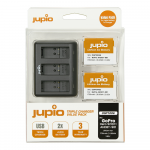 Jupio kit: 2x GoPro HERO 9,10,11 battery 1730mAh + Compact Triple USB Charger
