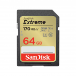 SanDisk atm. korta SDXC 64GB Extreme Video 170MB/s