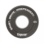 Olimpiniai svarmenys Tiguar Rubber Fractional Plates 0,5&ndash;2,5 kg (Svoris: 0.5 kg)