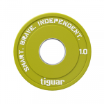 Olimpiniai svarmenys Tiguar Rubber Fractional Plates 0,5&ndash;2,5 kg (Svoris: 1 kg)
