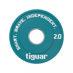 Olimpiniai svarmenys Tiguar Rubber Fractional Plates 0,5&ndash;2,5 kg (Svoris: 2 kg)