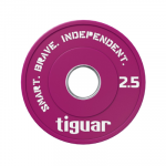 Olimpiniai svarmenys Tiguar Rubber Fractional Plates 0,5&ndash;2,5 kg (Svoris: 2.5 kg)