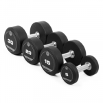 Profesionalūs PU hanteliai GYMSTICK (Svoris: 2 x 15 kg)