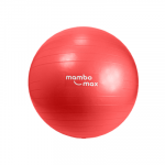 Gimnastikos kamuolys Mambo Max AB Gym Ball 45&ndash;95 cm su priedais (Skersmuo: 55 cm,Spalva: Raudona)