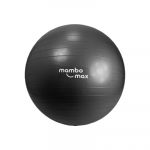 Gimnastikos kamuolys Mambo Max AB Gym Ball 45&ndash;95 cm su priedais (Skersmuo: 85 cm,Spalva: Juoda)