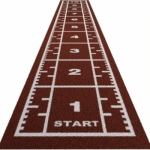 Grindų danga su dirbtine žole Trackz Premium Range 10,4 &times; 1,33 m (Spalva: Raudona)