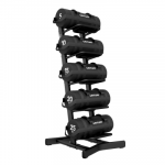 Jėgos mai&scaron;ų rinkinys su stovu Tunturi Platinum Strength Bag, 5-25 kg set + Multi Storage Rack