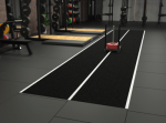 Grindų danga su dirbtine žole Trackz Uni Sprint 15 &times; 2 m (Spalva: Juoda)