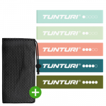 Elastinių pasiprie&scaron;inimo juostų rinkinys TUNTURI Mini Resistance Band Set, 5 vnt.