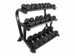 Stovas hanteliams LIFEMAXX&reg; 3-tier rack